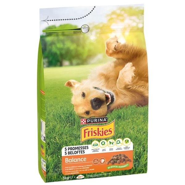 PURINA FRISKIES Balance poulet, bœuf, légumes pour chien  3 kg