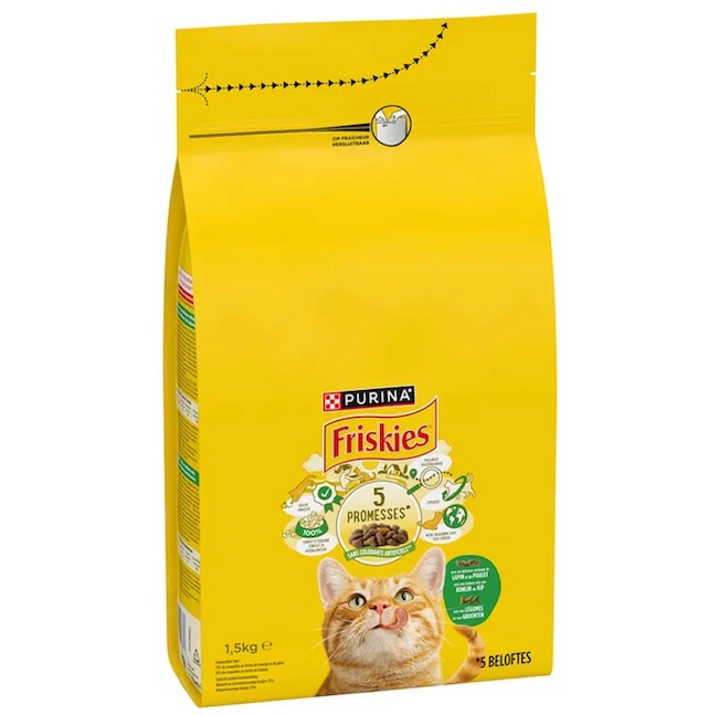 PURINA Friskies, lapin, poulet & légumes  1,5 kg