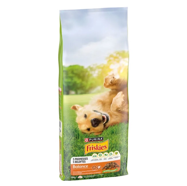 PURINA FRISKIES Balance poulet, bœuf, légumes pour chien  12 kg